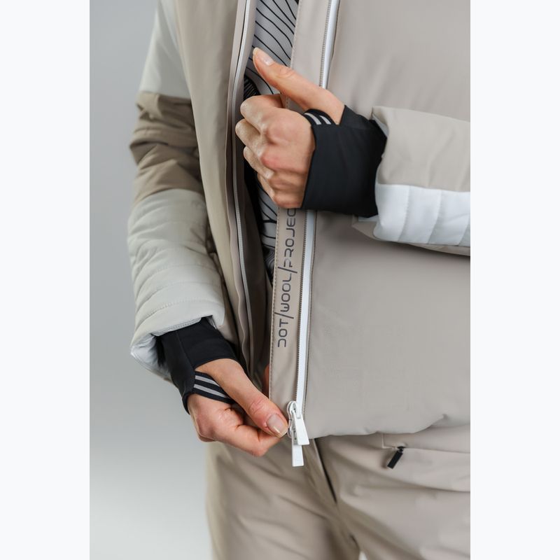 Women's ski jacket DOTOUT Flow crockery/barely blue 6