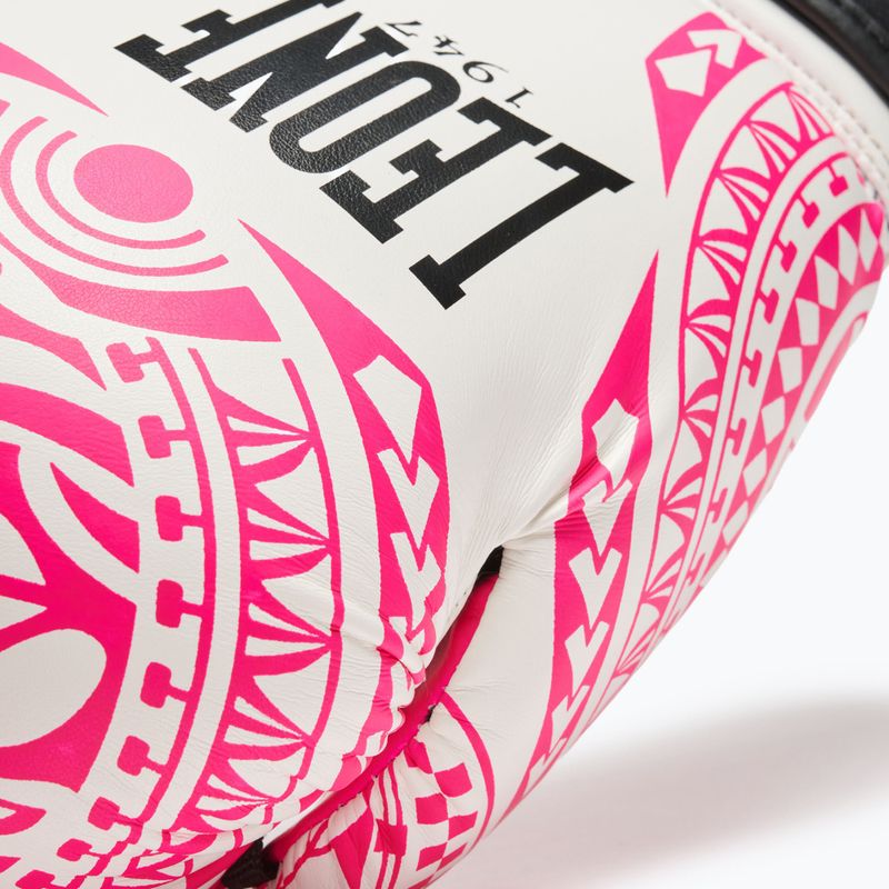 Boxing gloves LEONE 1947 Haka bianco/white 8