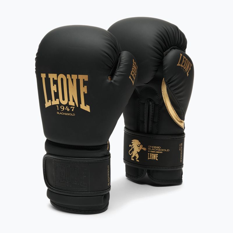 Boxing gloves LEONE 1947 Idol black/gold 2