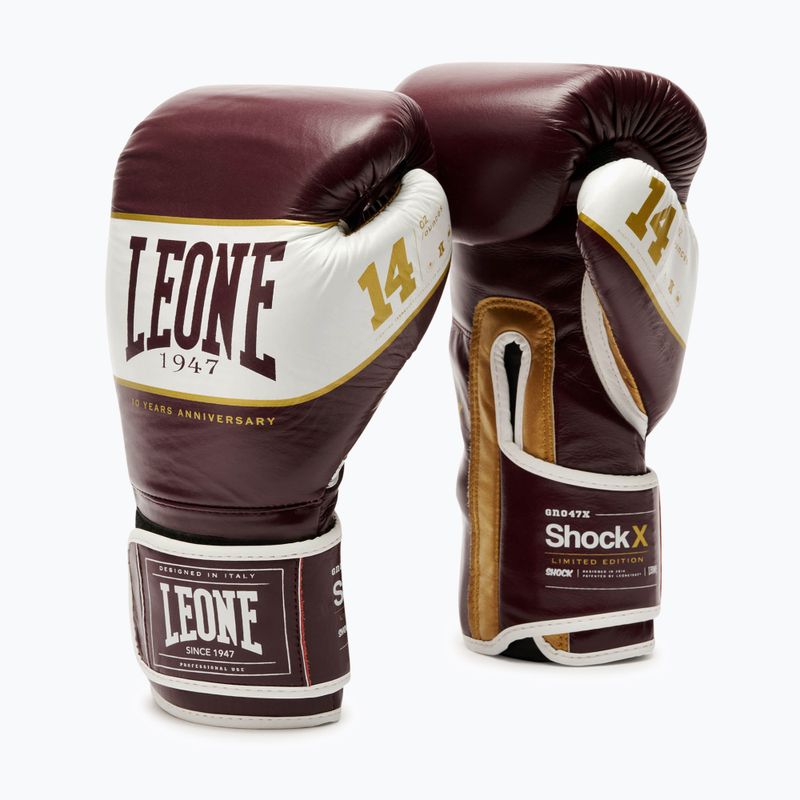 Boxing gloves LEONE 1947 Shock X bordeaux 2
