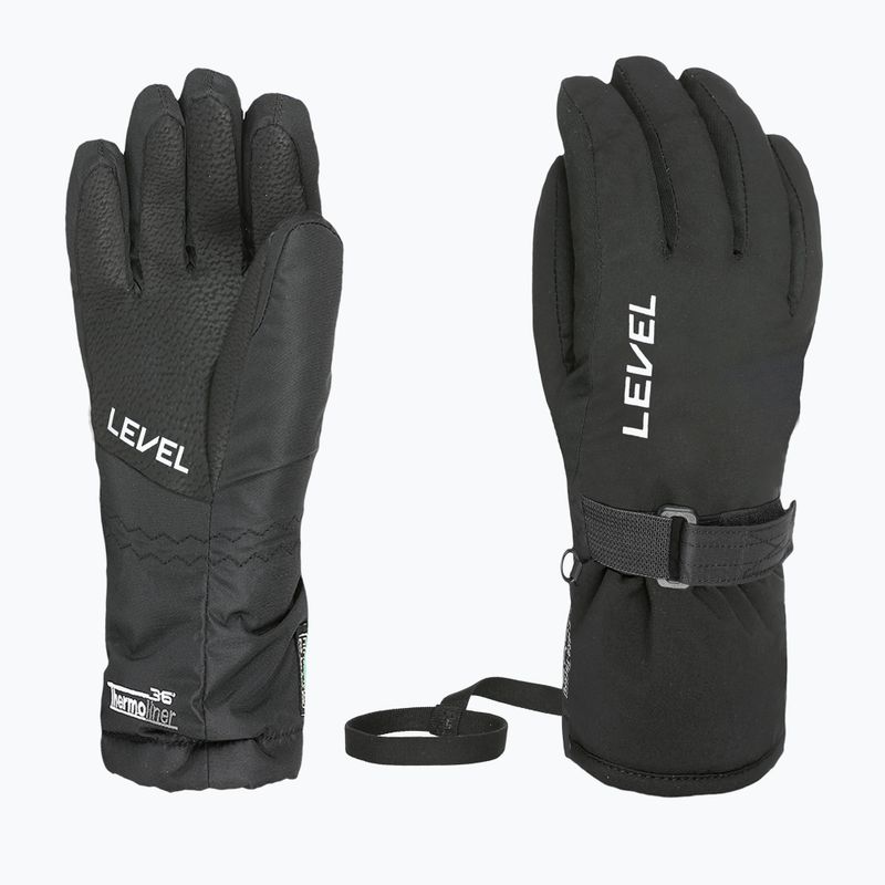 Kids' ski gloves Level Junior black