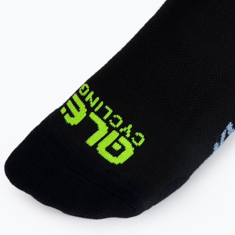 Alé Team Klimatik cycling socks black and yellow L09140118 3