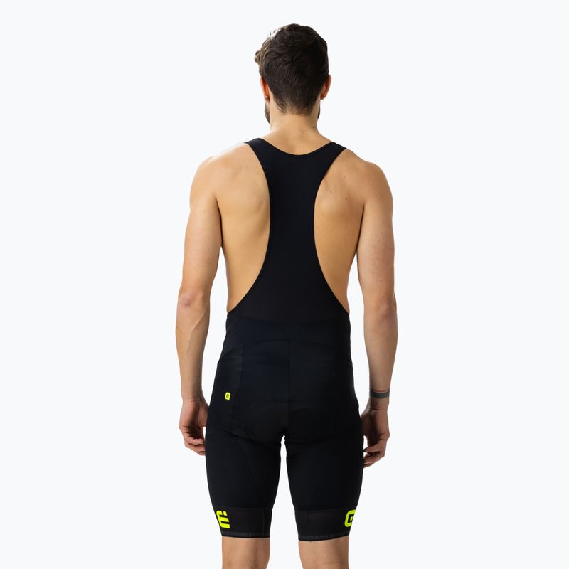 Men's Alé Corsa Bibshort cycling shorts black/yellow L13654018 2