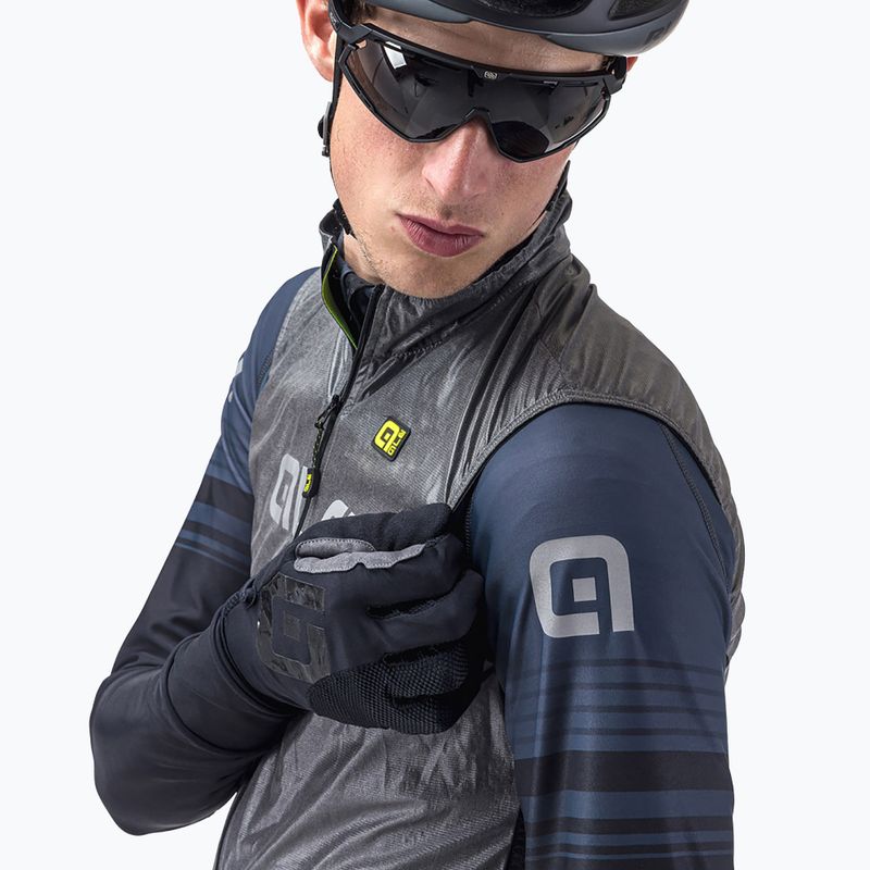 Men's cycling waistcoat Alè Black Reflective grey L20038401 3
