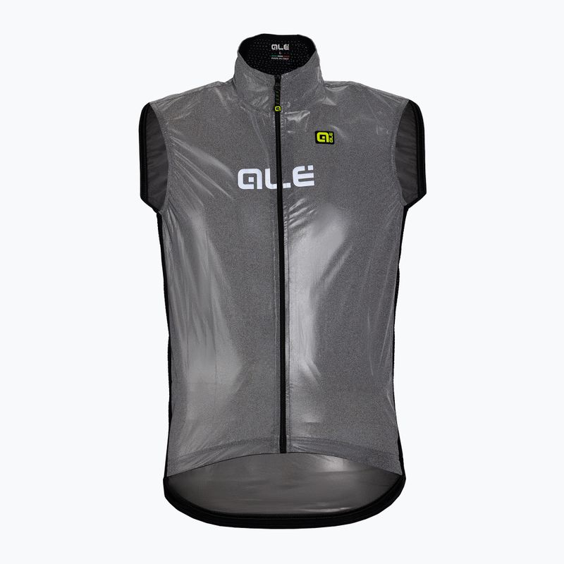 Men's cycling waistcoat Alè Black Reflective grey L20038401 6
