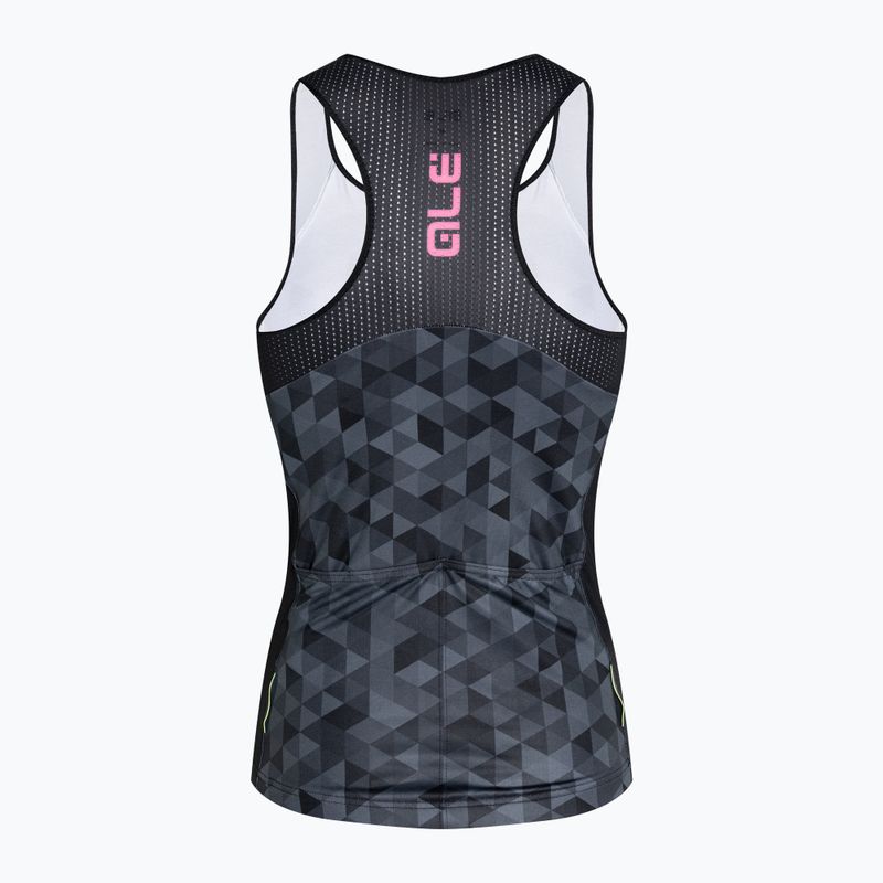 Women's cycling jersey Alé Triangles grey/black L21112401 7