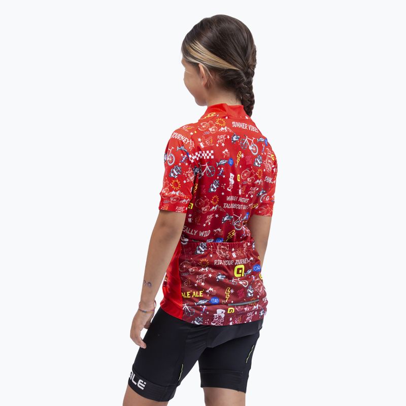 Alé Pantalone S/B Bimbo Kid cycling shorts black and white L21153467 8