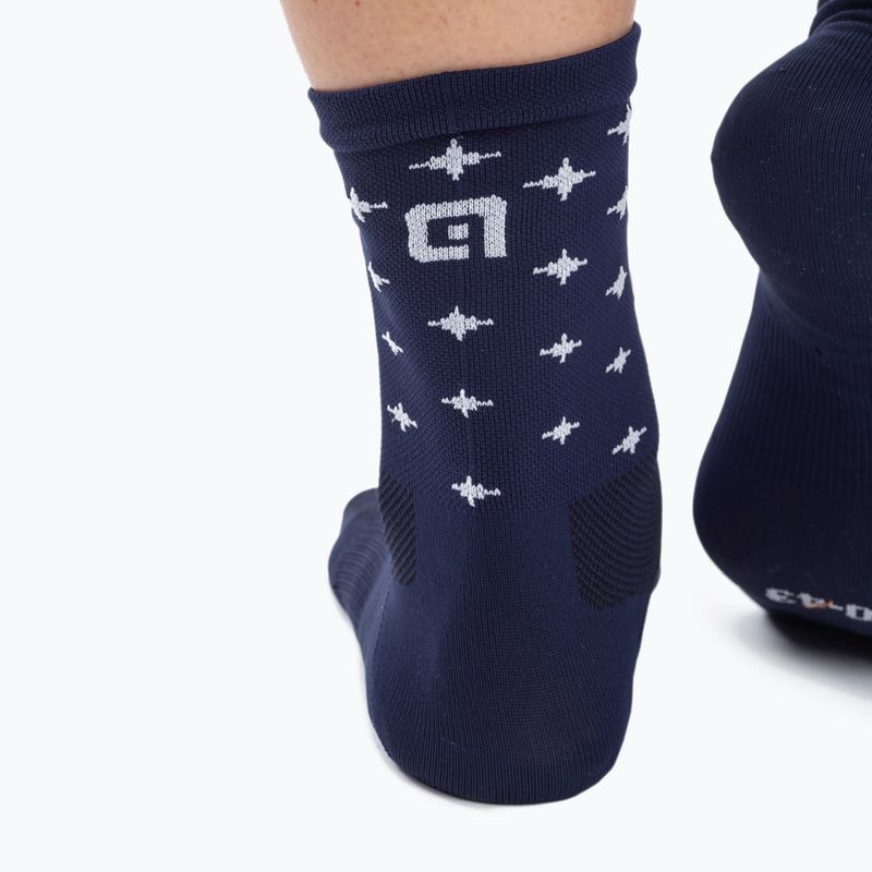 Alé cycling socks navy blue Stars L21183402 6