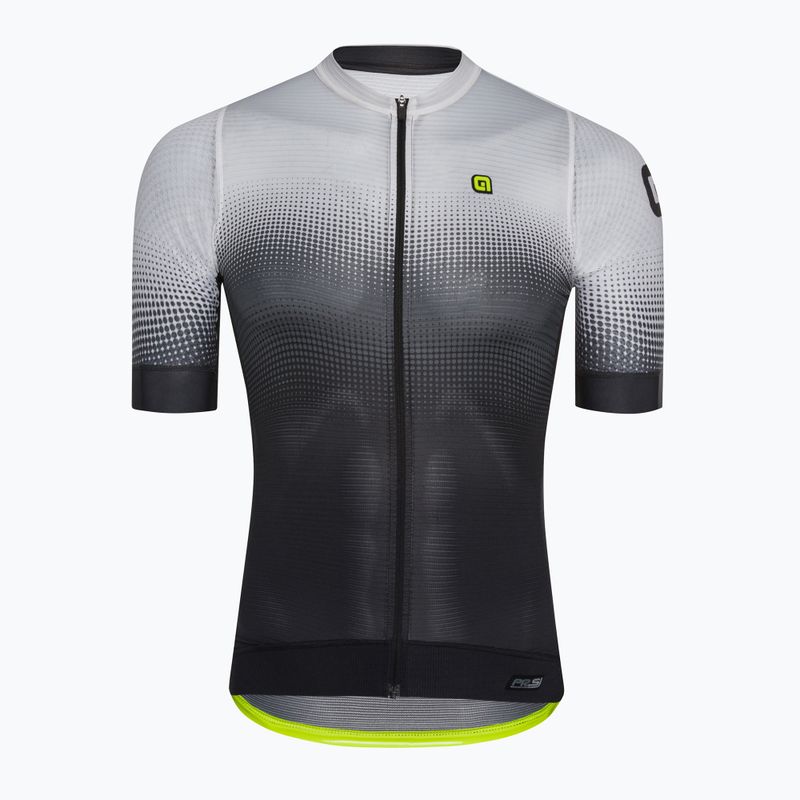 Men's Alé Gradient cycling jersey black and white L22144400