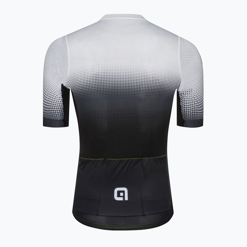 Men's Alé Gradient cycling jersey black and white L22144400 2