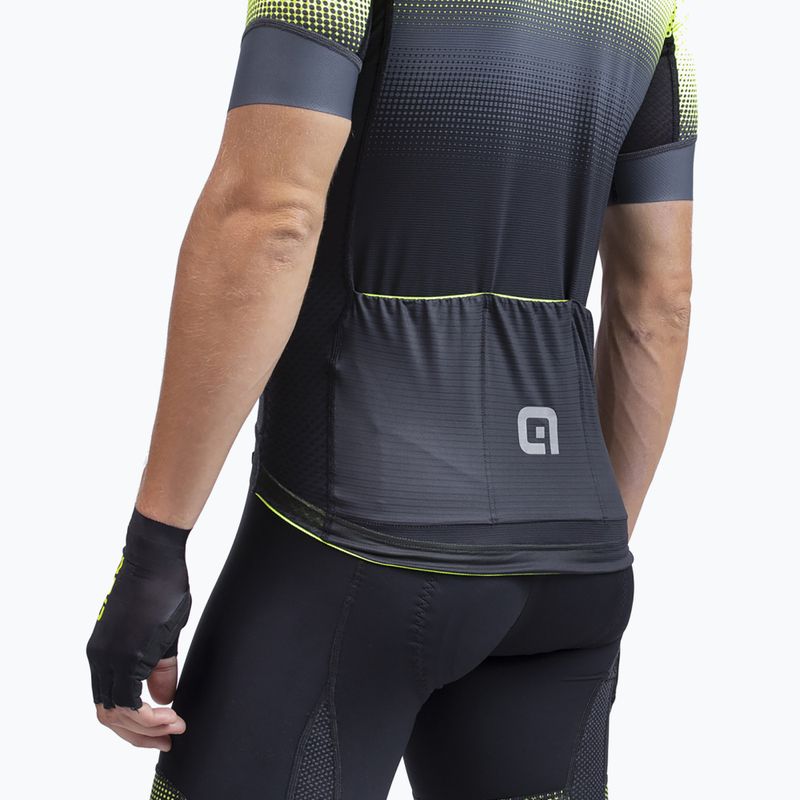 Men's Alé Gradient cycling jersey black/yellow L22144460 5