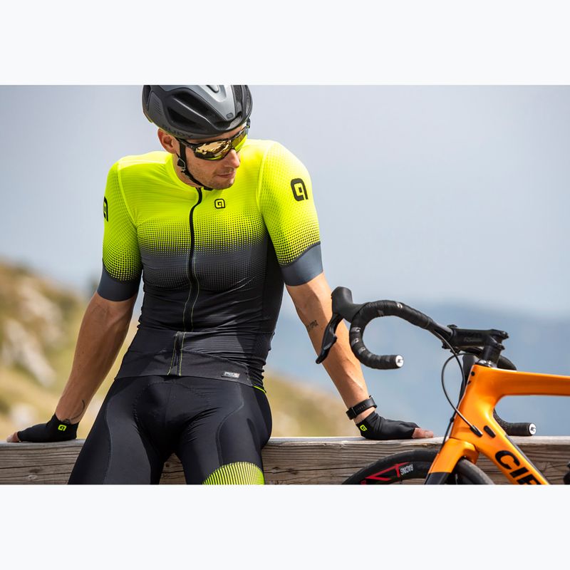 Men's Alé Gradient cycling jersey black/yellow L22144460 8