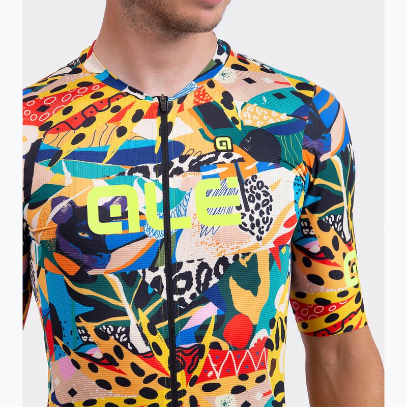 Men's cycling jersey Alé Kenya yellow 3