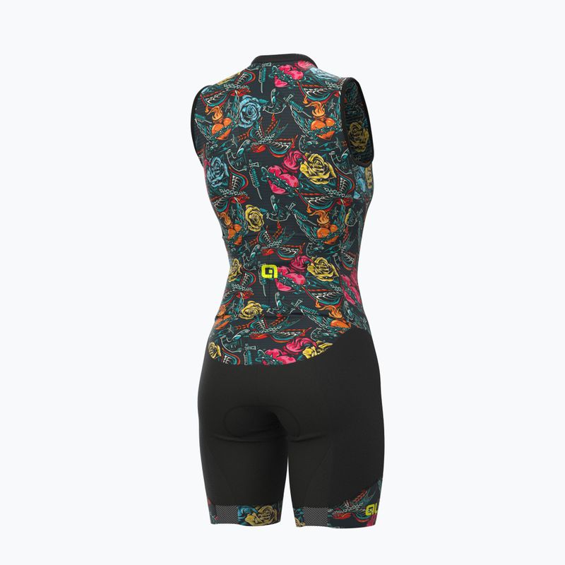 Women's triathlon suit Alé Body SM Donna Tattoo grey L22156403 2
