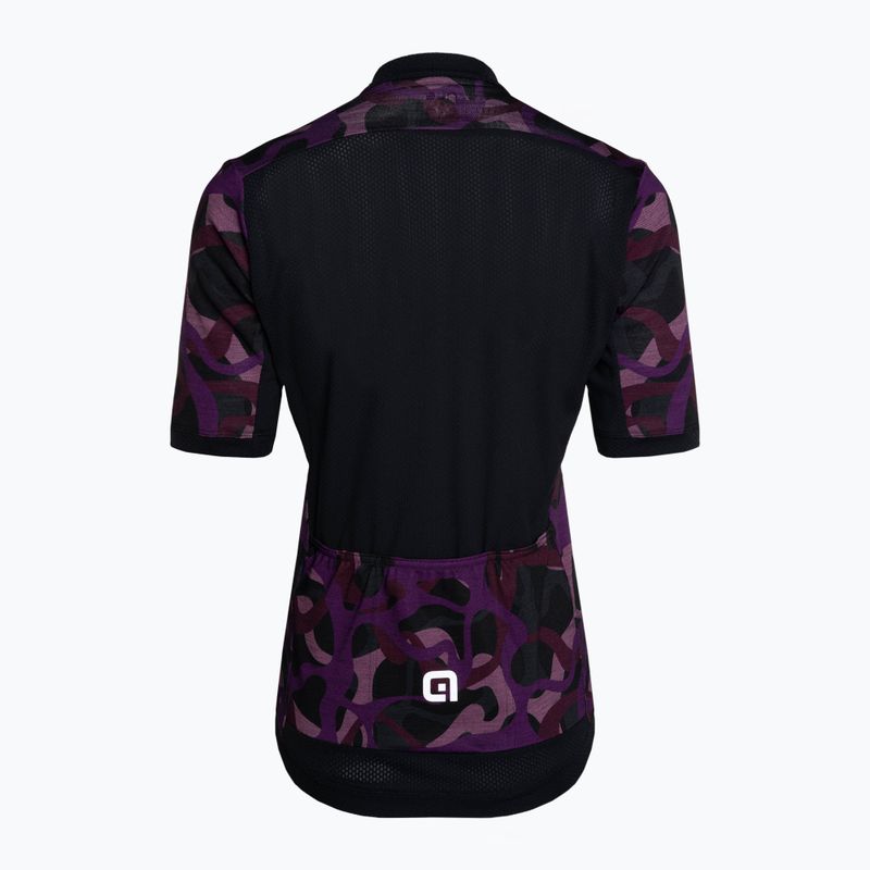 Women's cycling jersey Alé Woodland black and purple L22185494 4