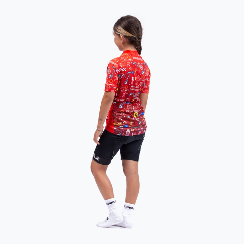 Alé Maglia Mc Vibes children's cycling jersey red L22228405 5