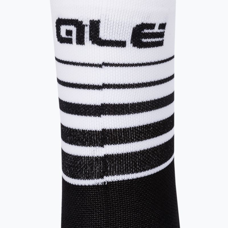 Alé One cycling socks black and white L22217400 3