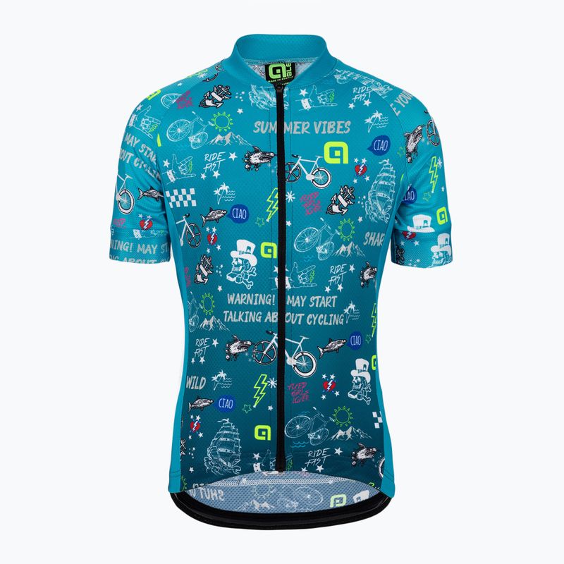 Alé Maglia Mc Vibes children's cycling jersey blue L22228461 4