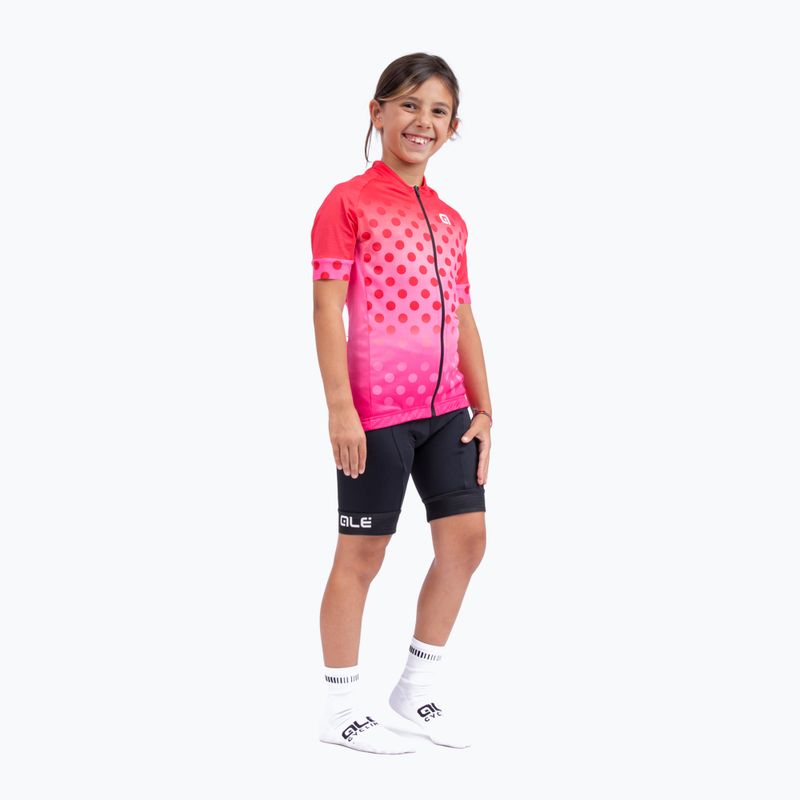 Alé Maglia MC Bubble pink children's cycling jersey L22227405 5