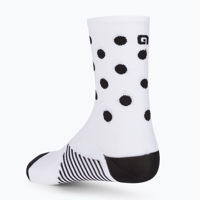 Alé Bubble white cycling socks L22229400 2