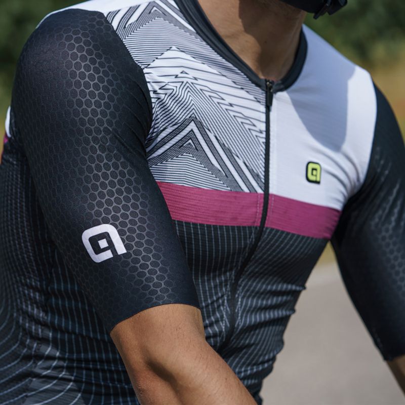 Men's Alé Zig Zag cycling jersey black L23081401 12