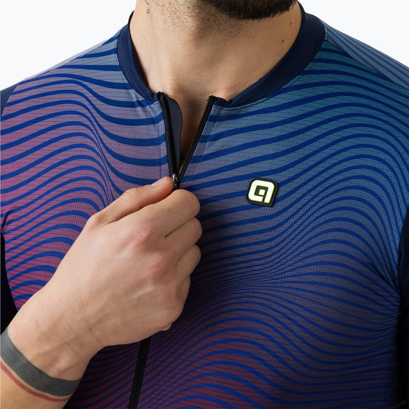 Men's cycling jersey Alé Onda navy blue 4