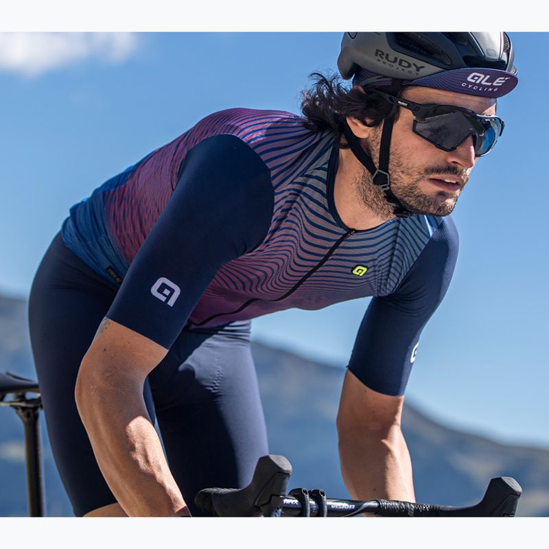 Men's cycling jersey Alé Onda navy blue 7