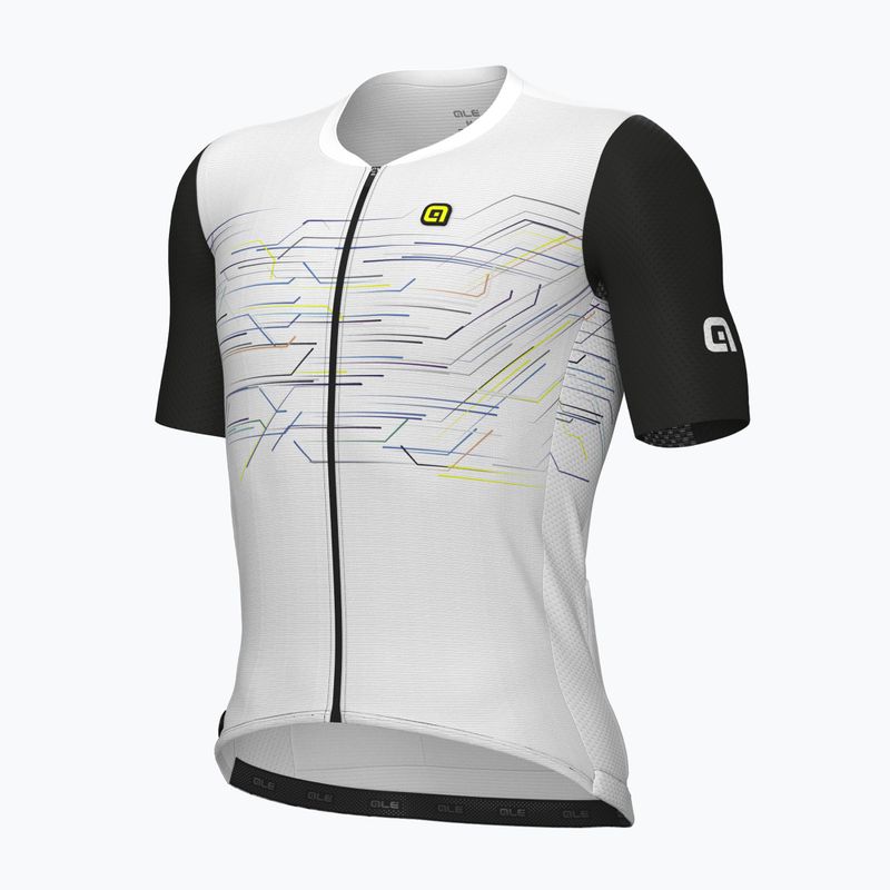 Men's cycling jersey Alé Megabyte white