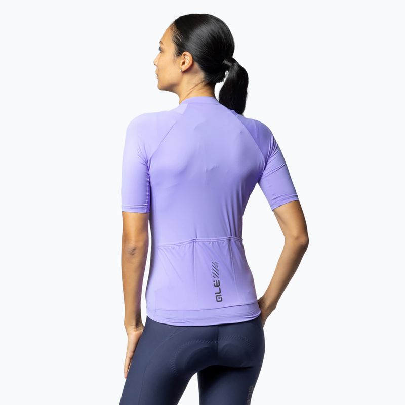 Women's cycling jersey Alé Color Block lilac 2