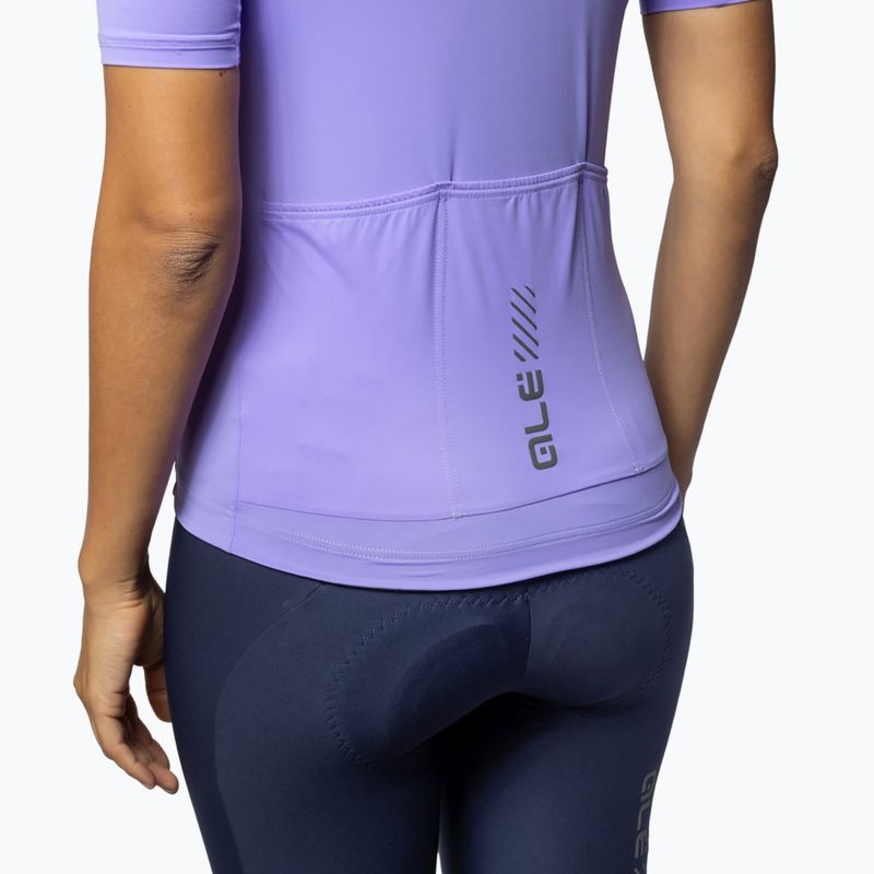 Women's cycling jersey Alé Color Block lilac 5