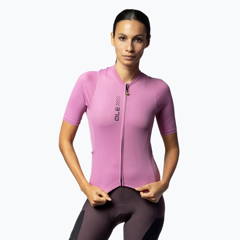 Women's cycling jersey Alé Color Block Off Road blush