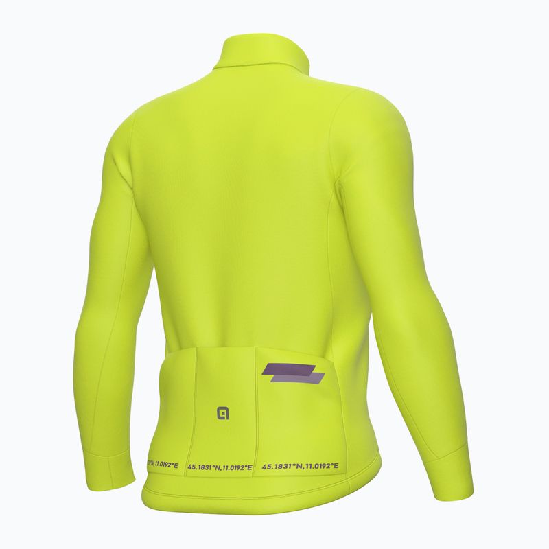 Men's cycling sweatshirt Alé Follow Me acid green 7