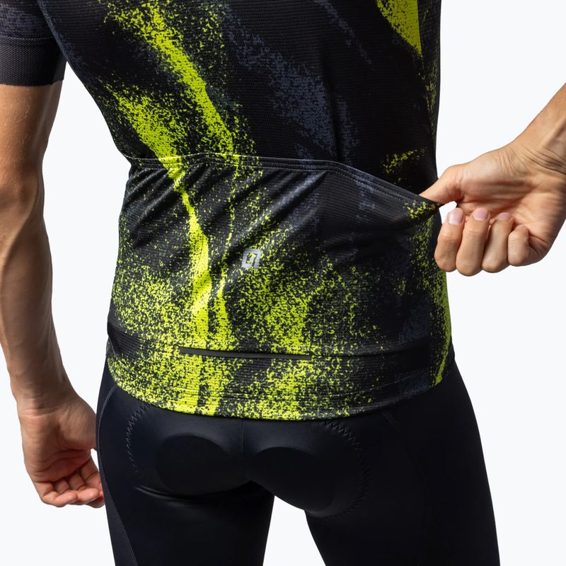 Men's Alé Trace acid green cycle jersey 5