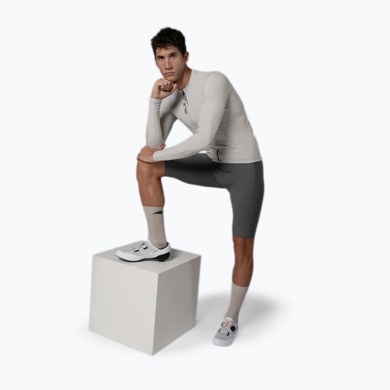 Men's cycling longsleeve Alé Color Block stone 5