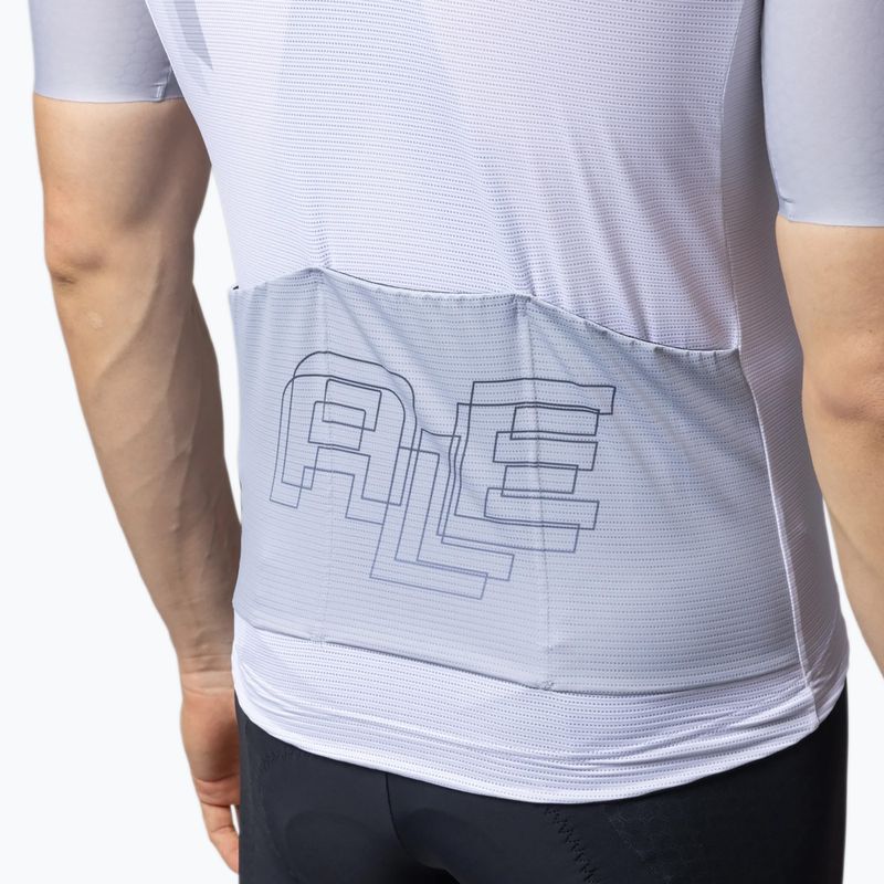 Men's cycling jersey Alé Follow Me white 5