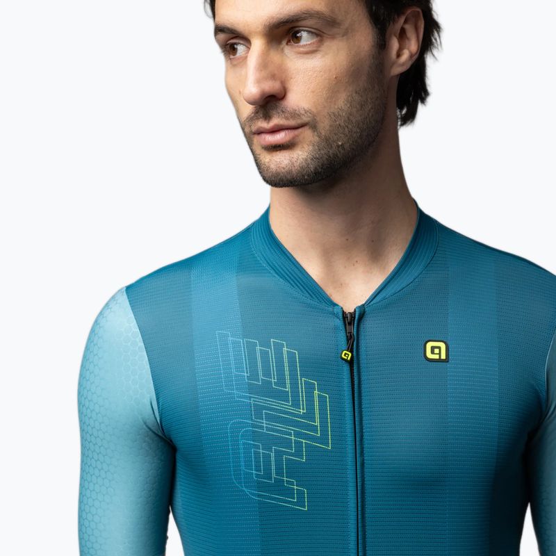 Men's cycling jersey Alé Follow Me teal 4
