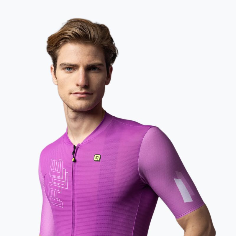 Men's cycling jersey Alé Follow Me cyclamen 3