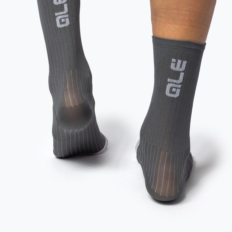 Alé Color Block 18 cm titanium socks 3
