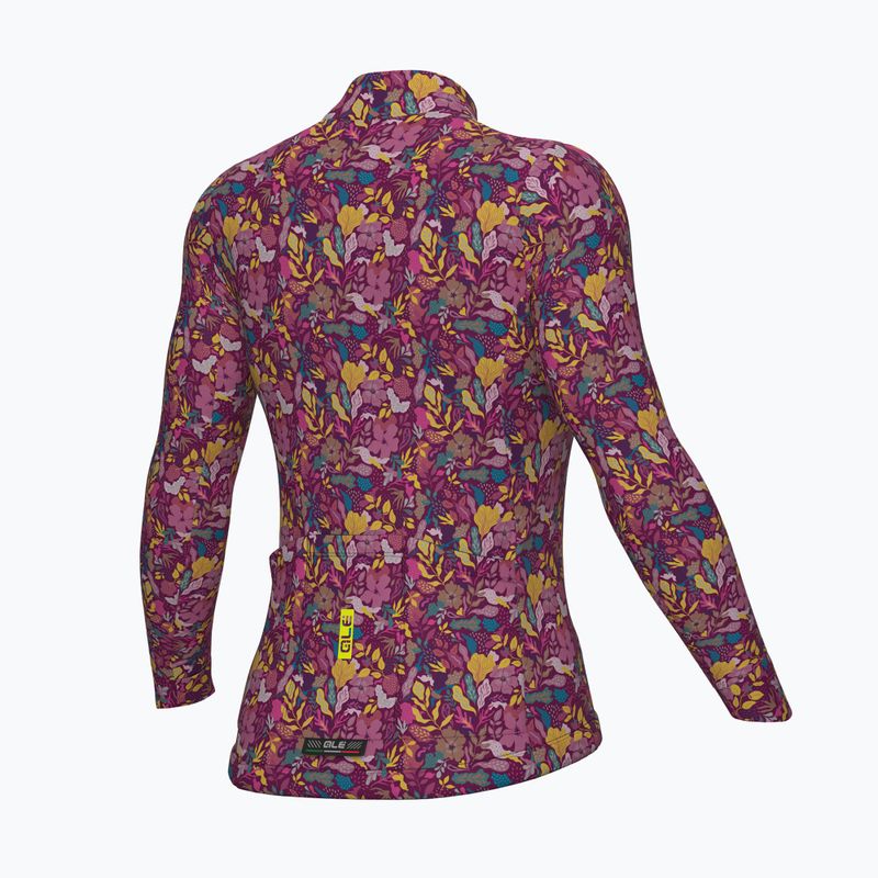 Women's cycling sweatshirt Alé Flowery LS Jersey rosa/pink 2