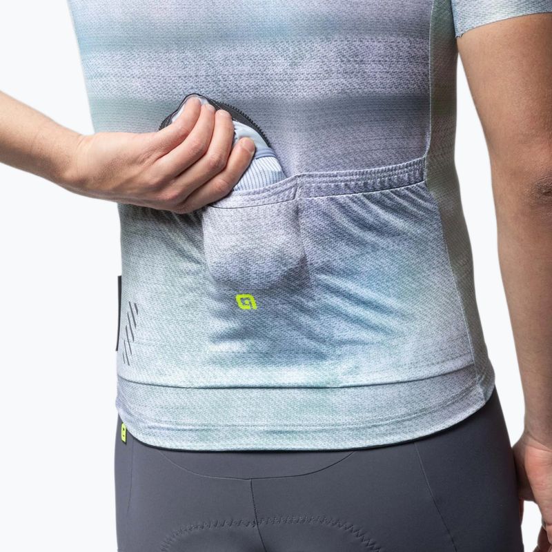 Men's cycling jersey Alé Traccia white 5