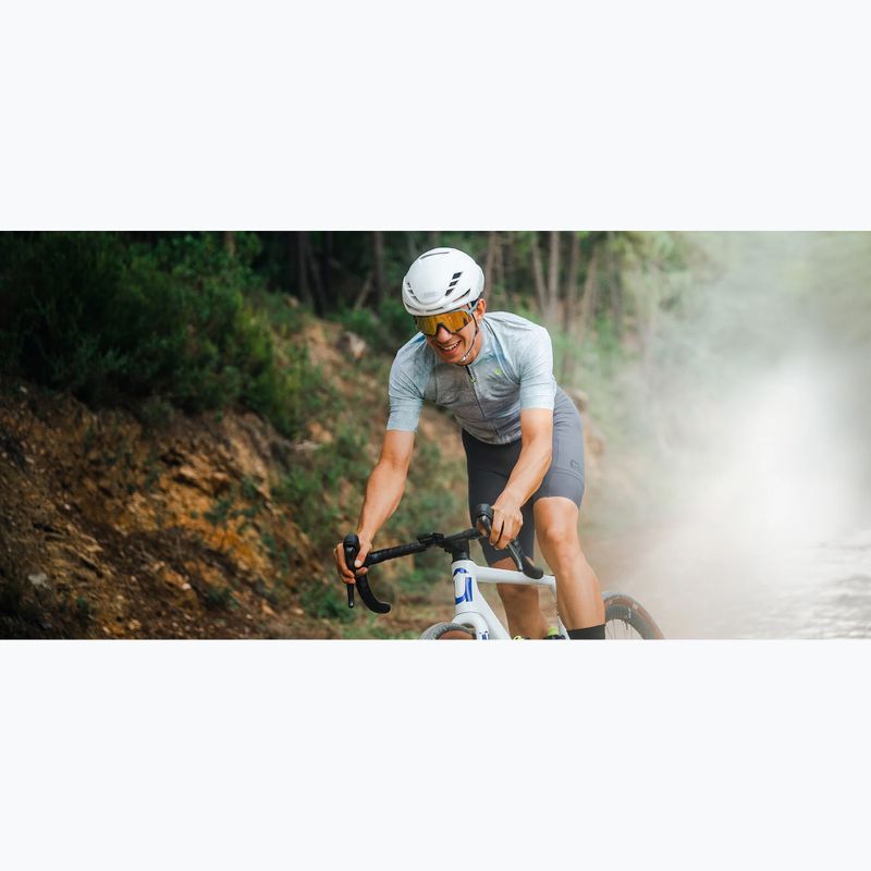 Men's cycling jersey Alé Traccia white 6