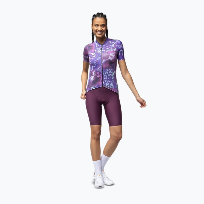 Women's cycling jersey Alé Linfa purple combo 2