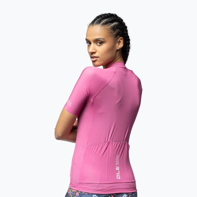 Women's cycling jersey Alé Color Block blush 3