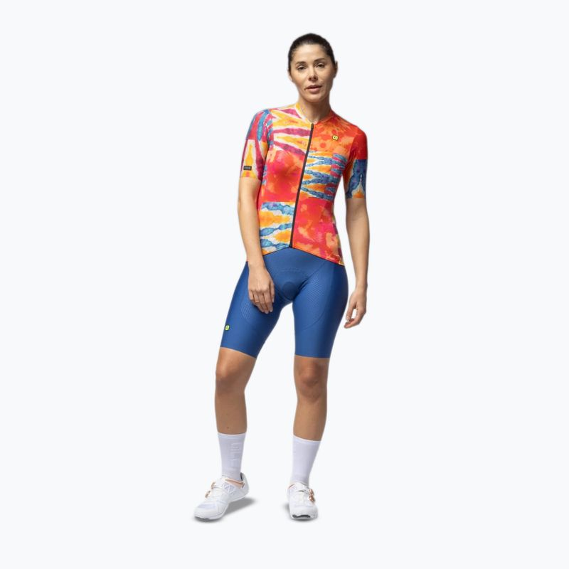 Women's cycling jersey Alé Clorofilla orange combo 2
