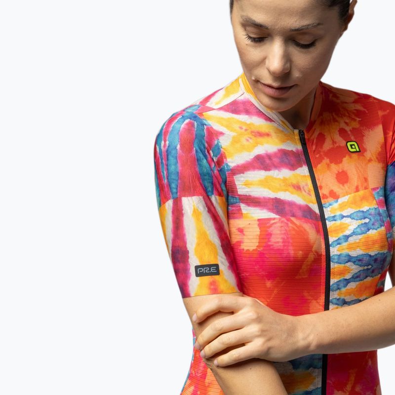 Women's cycling jersey Alé Clorofilla orange combo 5