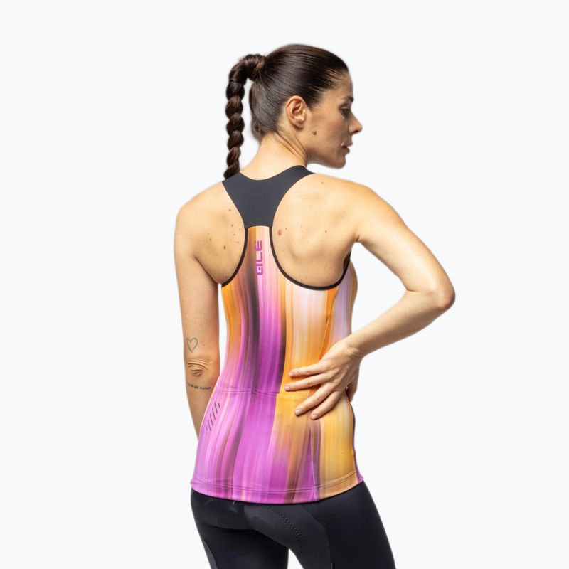 Women's cycling jersey Alé Crazy TT orange combo 3