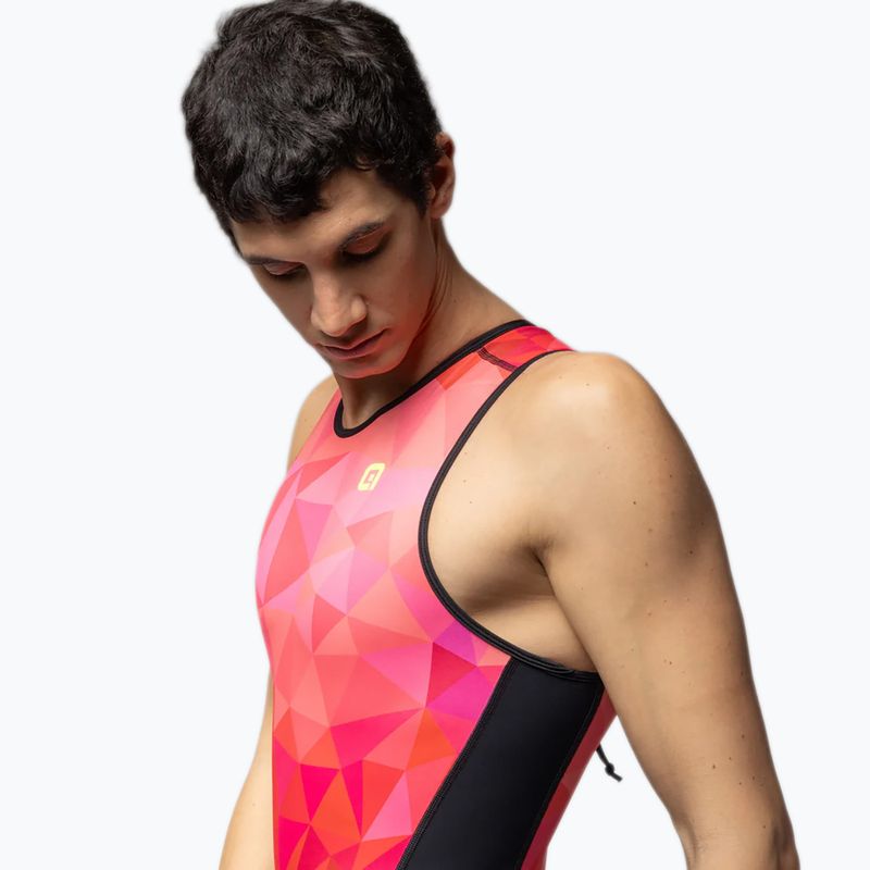 Men's triathlon suit Alé Triple pink combo 3