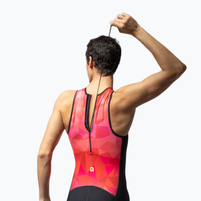 Men's triathlon suit Alé Triple pink combo 4
