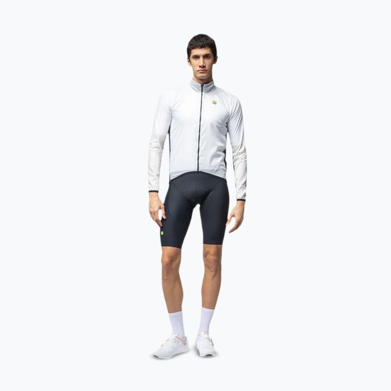 Men's cycling jacket Alé Light Pack 2.0 white 2