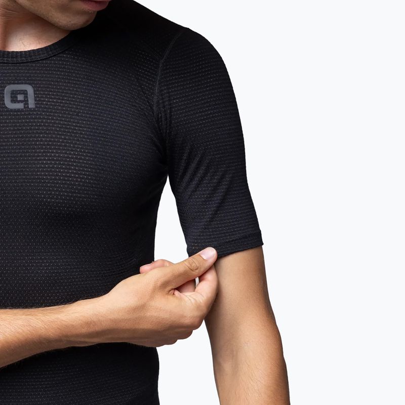 Men's cycling base layer Alé Merino SS nero/black 4